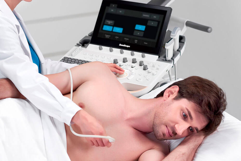 Échographe cardiologie sur chariot